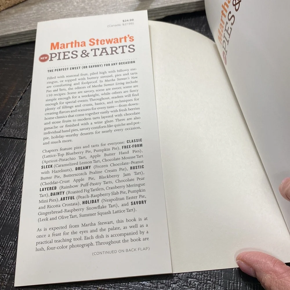 Martha Stewart’s Pies & Tarts First Edition 2011